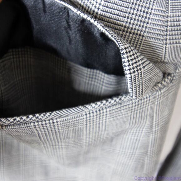 Pendleton women's 100% wool plaid windowpane blazer, size 14 - Picture 6 of 16